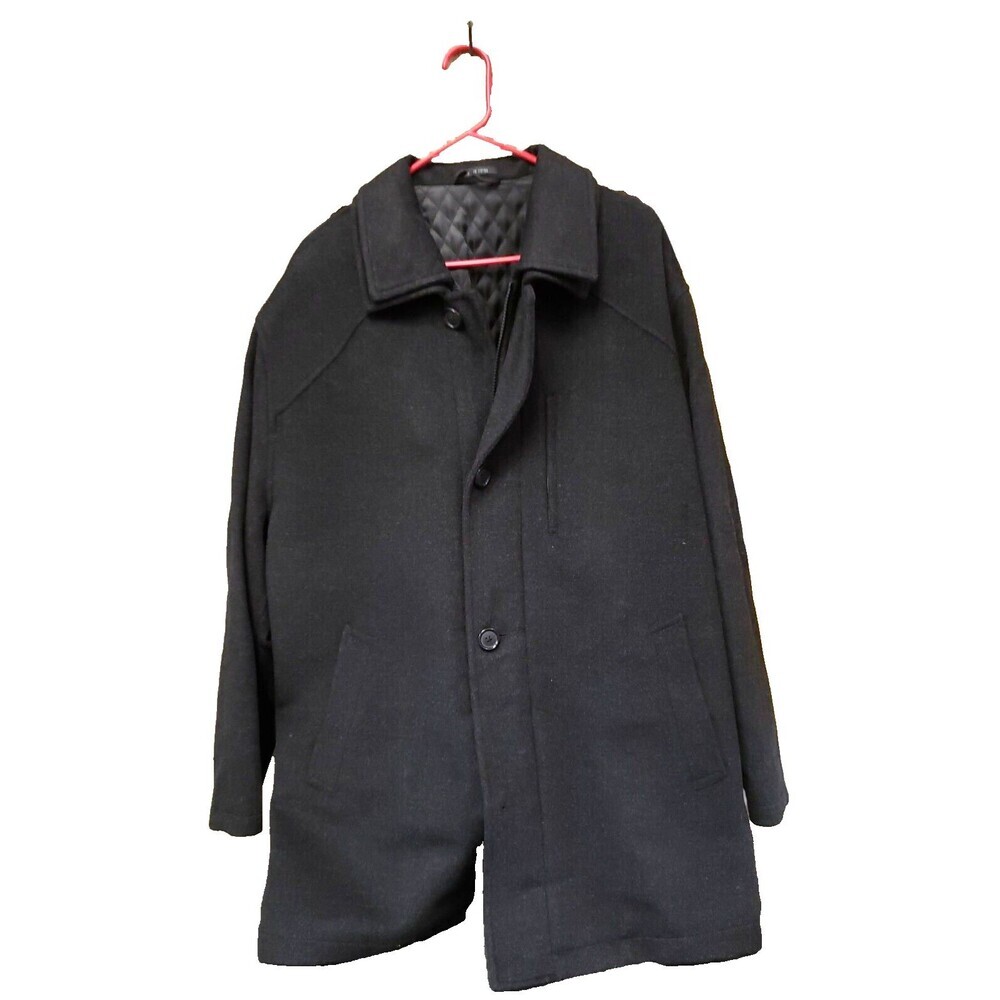 Alfani Exclusively for Macy's Wool Jacket Mens 42R Quilted Lining Black